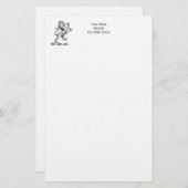 Heraldic Lion Standing Crest Emblem Briefpapier (Voorkant / Achterkant)