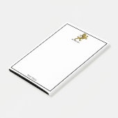 Heraldic Lion Standing Crest Emblem C Post-it® Notes (Schuin)