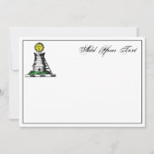 Heraldic Medieval Castle Emblem Crest Note Card Notitiekaartje (Voorkant)