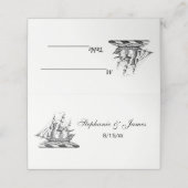 Heraldic Nautical Clipper Ship Crest (Buitenkant ongevouwen)