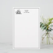 Heraldic Nautical Clipper Ship Crest Briefpapier (Staand voorkant)