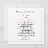 Heraldic  Nautical Clipper Ship Crest Kaart (Achterkant)