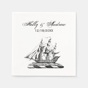 Heraldic  Nautical Clipper Ship Crest Servet