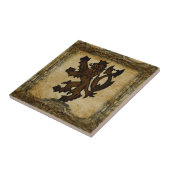 Heraldic Rampant Lion Custom Tegeltje (Zijkant)