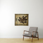 Heraldic Rampant Lion Custom Wandkleed (In Situ (horizontaal))