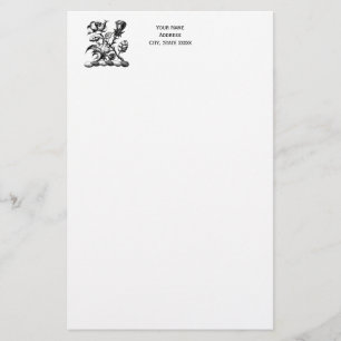 Heraldic Roos & Thistle Coat of Arms Crest Emblem Briefpapier