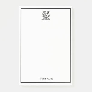Heraldic Roos & Thistle Coat of Arms Crest Emblem Post-it® Notes