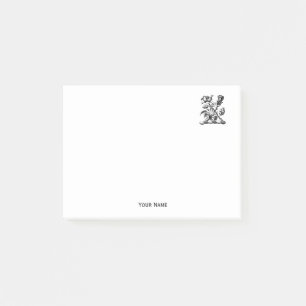 Heraldic Roos & Thistle Coat of Arms Crest Emblem Post-it® Notes