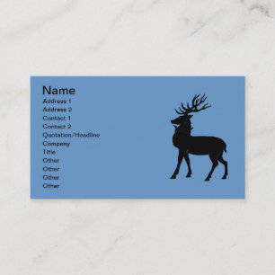 Heraldic Stag Visitekaartje