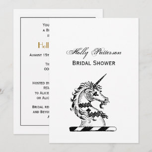Heraldic Unicorn Head Coat of Arms Emblem Kaart