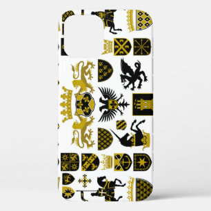Heraldiek kuifjes, symbolische design. iPhone 12 hoesje