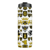 Heraldiek kuifjes, symbolische design.