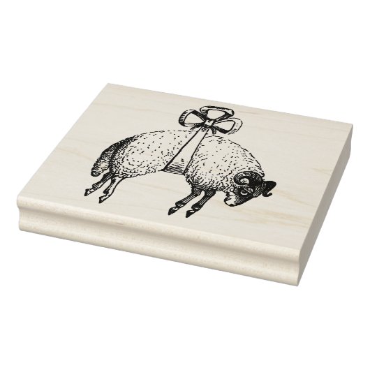 Heraldisch gebandeerde vacht ram schaap embleem wa 	rubberstempel (Stempel)
