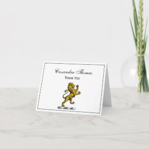 Heraldisch Leeuw Staand Kuif Embleem C Bedankkaart