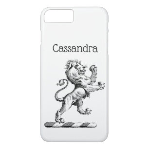 Heraldisch Leeuw Staand Kuif Embleem iPhone 8 Plus / 7 Plus Hoesje