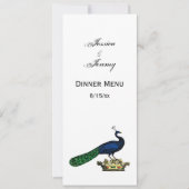 Heraldische gestileerde pacock op kroon C Kaart (Voorkant)