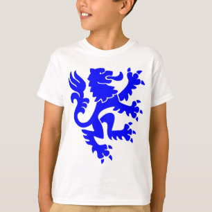 Heraldische Leeuw 01 - Blauw T-shirt