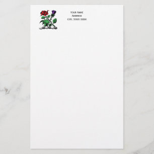 Heraldische Roos en dikke laag wapenstilstand Briefpapier