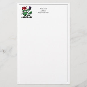 Heraldische Roos en dikke laag wapenstilstand Briefpapier