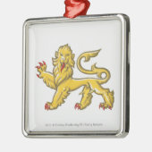Heraldische symbool van de leeuwenstaarder metalen ornament (Links)