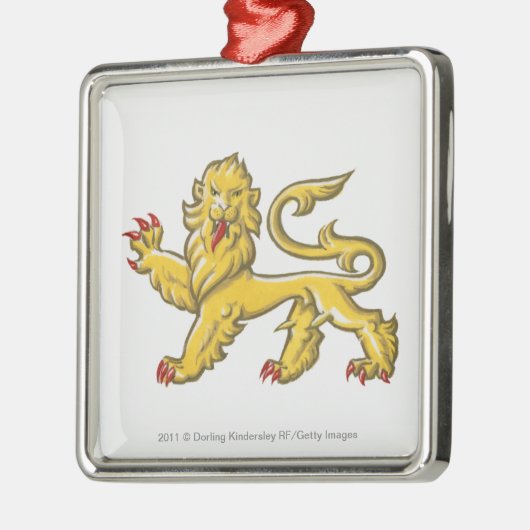 Heraldische symbool van de leeuwenstaarder metalen ornament (Links)
