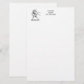 Heraldische Unicorn-kweekmunt van het wapenembleem Briefpapier (Voorkant / Achterkant)