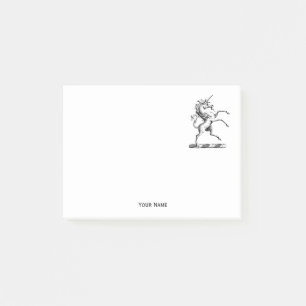 Heraldische Unicorn-kweekmunt van het wapenembleem Post-it® Notes