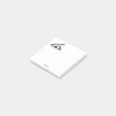  heraldische valken met handbediende kam post-it® notes (Schuin)