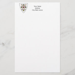 Heraldische Vintage 4 Bijen Rol Schildskust Wt Briefpapier