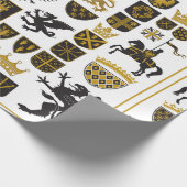HERALDRY Crests and Symbols Cadeaupapier (Hoek)