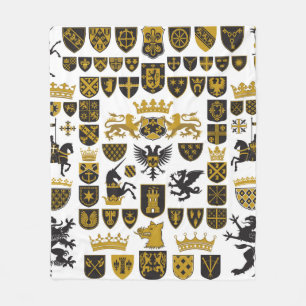 HERALDRY Crests and Symbols Fleece Deken