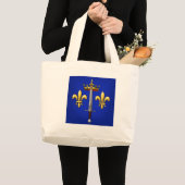 Heraldry van Joan of Arc Jeanne d'Arc Grote Tote Bag (Voorkant (product))