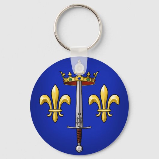 Heraldry van Joan of Arc Jeanne d'Arc Sleutelhanger (Voorkant)