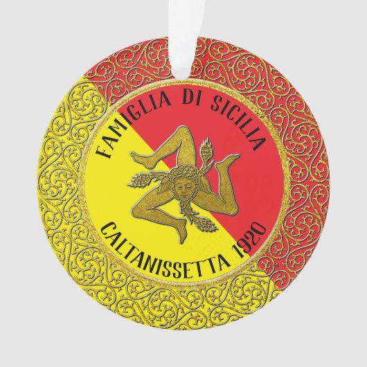 Hératige de la famille Trinacria sicilienne (devant)