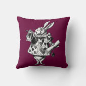 Héraut de lapin Alice victorienne dans le coussin (Verso)