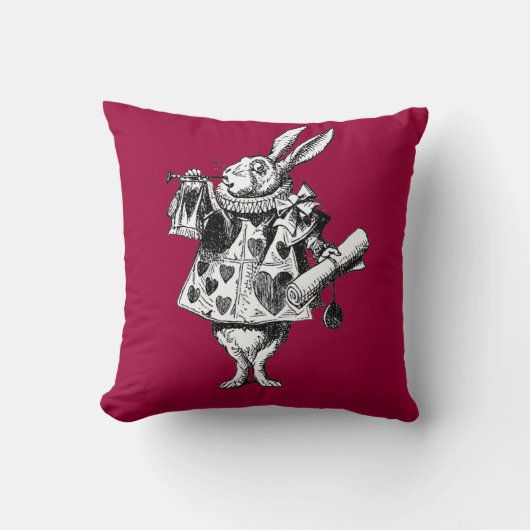 Héraut de lapin Alice victorienne dans le coussin (Recto)