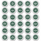 Herb- en specerijlabels sticker (Voorkant)