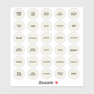 Herb- en specerijlabels sticker