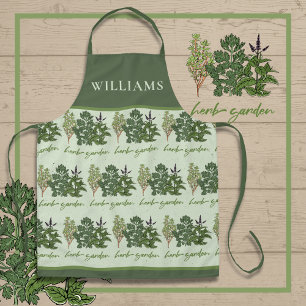 Herb Garden All-Over Print Schort