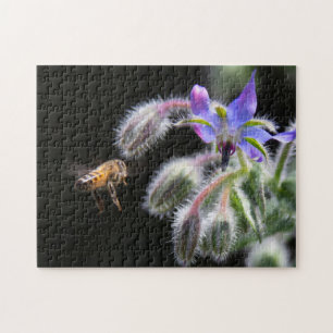 Herb Garden Flower Borage & Honey Bee Legpuzzel