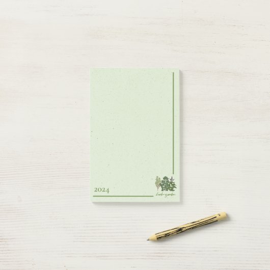 Herb Garden Post-it® Notes (Op bureau)