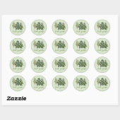 Herb Garden Ronde Sticker (Vel)