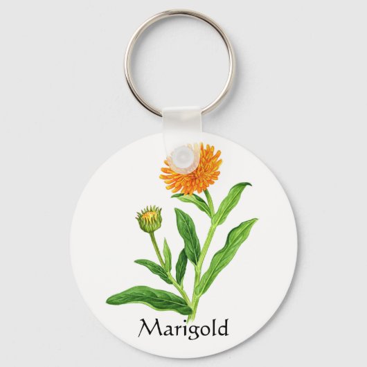 Herb Garden Series - Marigold Sleutelhanger (Voorkant)
