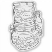 Herb Jars Sticker (Voorkant)