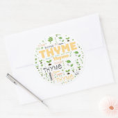 HERB MOT ÉTIQUETTE THYME ÉTIQUETTE (Enveloppe)
