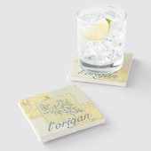 Herb Oregano Stone Onderzetter (Zijkant)