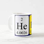 Herb periodieke tabel naam mok (Voorkant links)