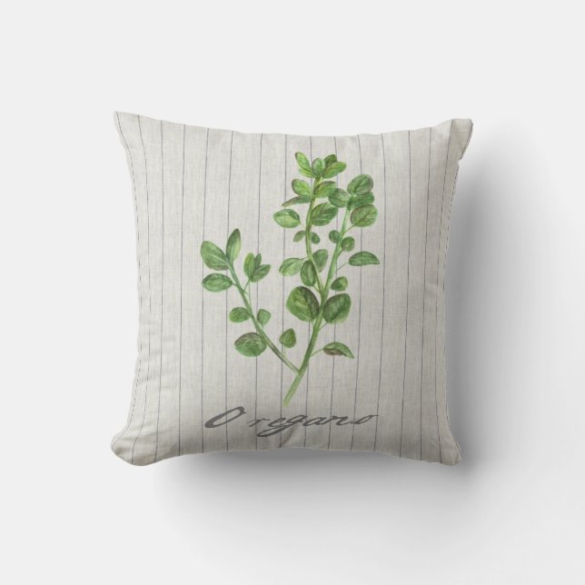 Herb Pillow - Oregano Kussen (Voorkant)