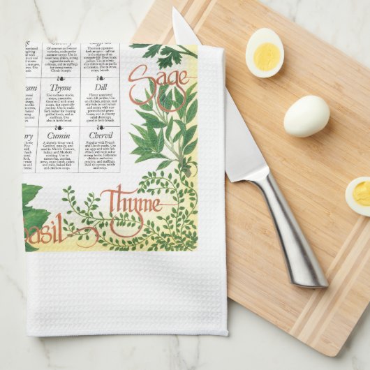 Herb Primer Theedoek (Quarter Fold)