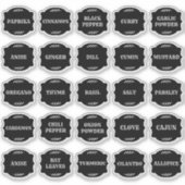 Herb & Spice Jar Labels  (Voorkant)